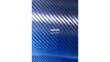 Best quality Carbon Aramid fiber mixed weaving Cloth carbon fiber blue1