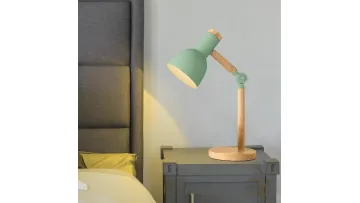 Stylish Wooden Base LED Desk Lamp for Modern Bedrooms1