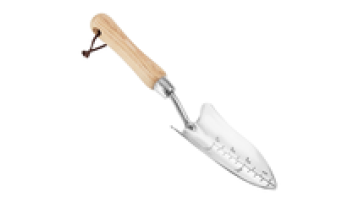 Wooden handle Stainless Steel Garden hand tools Transplant Trowel heavy duty gardening hand shovels1