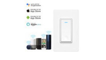 120V Smart Panel Support for Alexa & Google Home - 1 Gang 1 Way Push Button Switches (US Standard)1