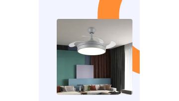 Bladeless ceiling fan with led lights
