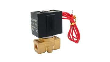VX2120 2 Port Direct Operated Normally Closed Brass Solenoid Valve 1/8′′ 1/4′′ 3/8′′ 220V 110V 24V 12V1