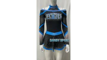 Sublimation black cheer uniforms