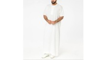 Abaya Man Muslim Fashion Arabic  Solid Color Muslim Dresses Saudi Abaya Men Islamic Clothing1