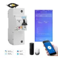 eWelink Single phase Din rail WIFI Smart Energy Meter Power Consumption kWh Meter wattmeter with Alexa google for Smart home