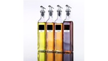 500ml Wholesale Clear Empty Glass Bottle Kitchen Liquor For Olive Oil Condiment Bottle Kitchen Suit1