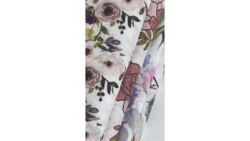 Low MOQ customized design floral printing printed 100% cotton poplin fabric for dress1