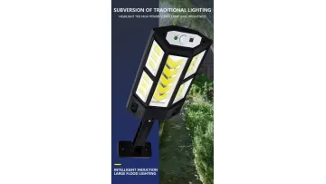 Solar-Powered LED Garden Wall Light with Remote Control1