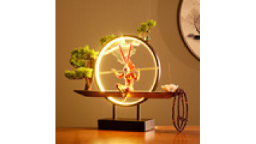 Monkey King LED Light Ceramic Backflow Incense Burner with Waterfall Effect1