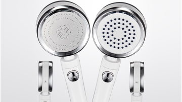 Korea and Japan hot sales water saving jet shower ABS 4 functions on off stop high pressure handheld shower head1