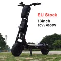 Upgraded 13inch 6000W E Scooter with 60V Battery 85km/h 90-150kms range 50Ah battery Dual motor e Bike Fat tire Electric Scooter