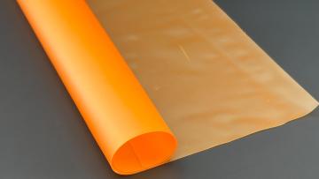 Translucent Orange PVC Film with flexibility