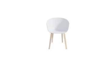 Modern Nordic Style Solid Wood Dining Chair With Armrests Comfortable Soft Cushion for Hotel Restaurant Outdoor or Indoor Use