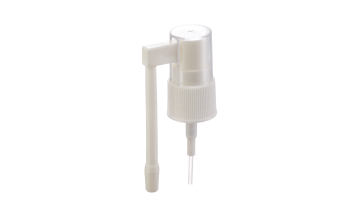 20/410 white ribbed long nozzle pharmaceutical oral sprayer