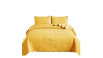 Factory Pigment Printing Embroidery Microfiber Bedspread1