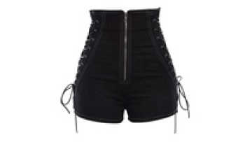 Hot Sale Summer High Waist Tassel Ladies Short Pants Light Blue Women Short Jeans Mid Waist Loose Straight Breathable1