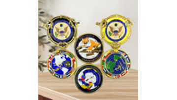 Zhongshan factory custom eagle emblem bald eagle coin custom gold silver brass zinc alloy 3D metal challenge coin1