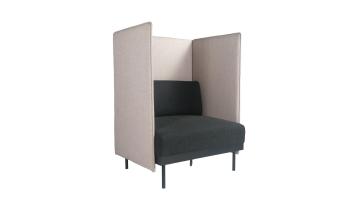 Popular Design Office Fabric Sofa Set Modular Public Waiting Sofa High-back Single Sofa with USB for Public Lounge Area