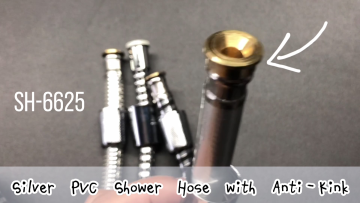 Premium Matte Black PVC Handheld Shower Head Hose Flex Hoses with Brass Nut for Bathing1
