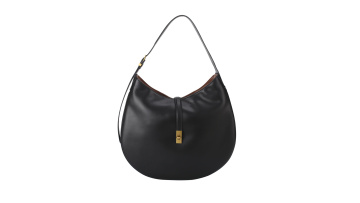 Trendy Large Genuine Leather Hobo Shoulder Bag
