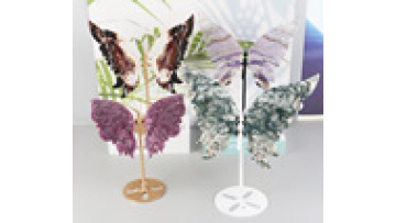 Wholesale Natural Healing Stones Crystals Butterfly Wing Carving  Crystal Butterfly for Decoration1