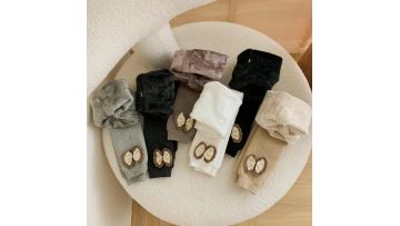 Children's Bow and Velvet jumpsuit Pantyhose