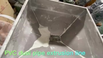 PVC 26-73mm dual strand extrusion pipe line 