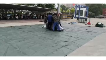 video for articulated tent--the process of setting up