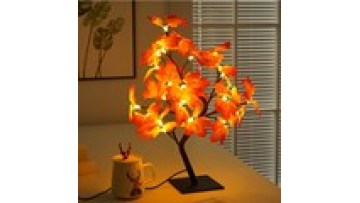 USB Powered 24 LED Thanksgiving Maple Leaves Autumn Tree Lights - Perfect Fall Decor & Gift1