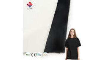 New Design 98%polyester 2%spandex Comfortable Solid Color Crinkle Knitted Fabric for Women T-shirt1