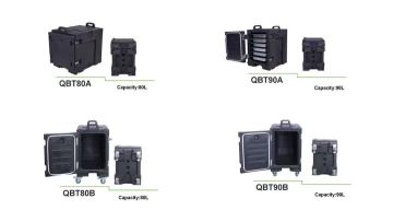 Kitchens Restaurants Hotels Insulated Food Pan Carrier 130L Hot Box for Catering LLDPE Food Box Carrier with Double Buckles