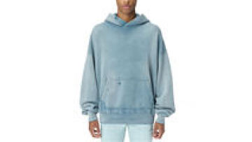 Logo Embroidery Acid Washed Pullover Custom Oversized 100% Cotton Vintage Men's Hoodies & Sweatshirts1
