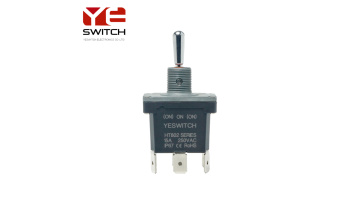 Round Metal Handle Industrial Toggle Switch DP3T