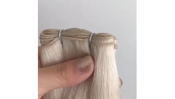 hand tied wefts