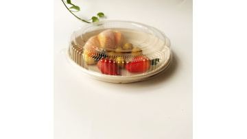 bagasse bakery tray with lid