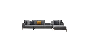 Customized Italian Minimalism Design Furniture L Shaped Fabric Living Room L Shaped Sectional Sofa Set1