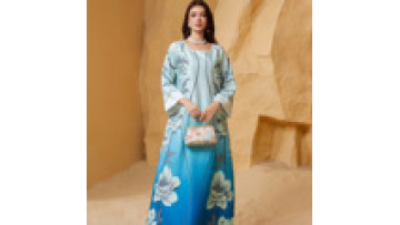 Uni Abaya Wholesale Muslim Clothing Turkey Floral Islamic Long Wearing Nida Dress Women Dubai Abaya1