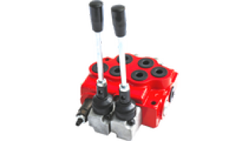 Flow 80 Liters Monoblock Two Spools Hydraulic Control Valve1