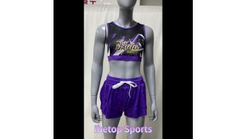 purple and black cheer practice wear