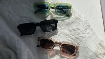 polarized rectangle light acetate sunglasses