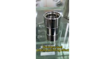 Plasma polishing of stainless steel parts
