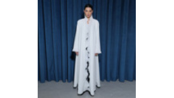 Elegant Modest Solid Color Abaya for Women Breathable Polyester Lace Long Sleeves Cardigan Kimono Dubai Abaya for Women1