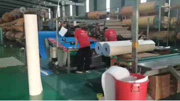 Production of PVC sports flooring.(1)