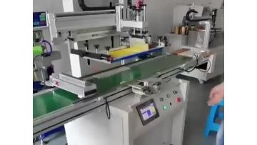 Plain objects conveyor screen printing machine