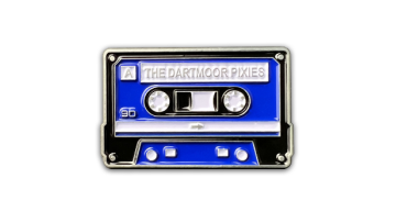 Cassette enamel pin