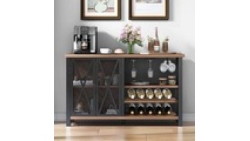 European modern Style hot sale Custom iron work Living Room supermarket bar Wall Mounted Cabinet  storage wine Display  rack1