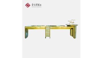 Gold Jewelry Display Cabinet