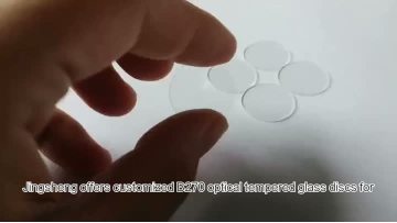 Manufacture Customize Optical Tempered B270 Glass Discs Optical Windows for Camer Lens