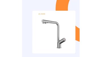 Modern New Style Black Deck Mount Kitchen Mixer Tap Red Handle CE Certificated1