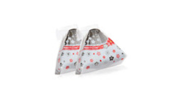 Compostable BPA-Free Transparent Triangle Onigiri Sandwich Bags for Snacks1
